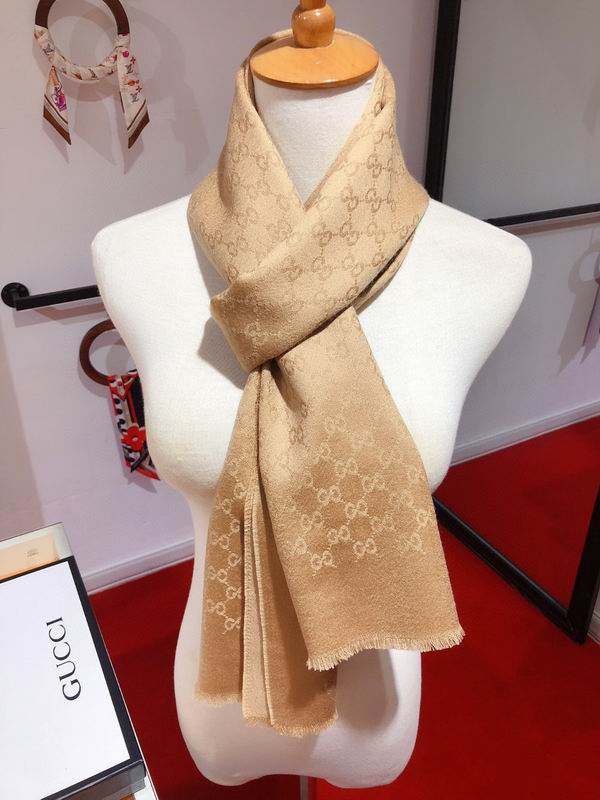 Gucci Scarf 38X180cm 100%羊绒 E13 (1)