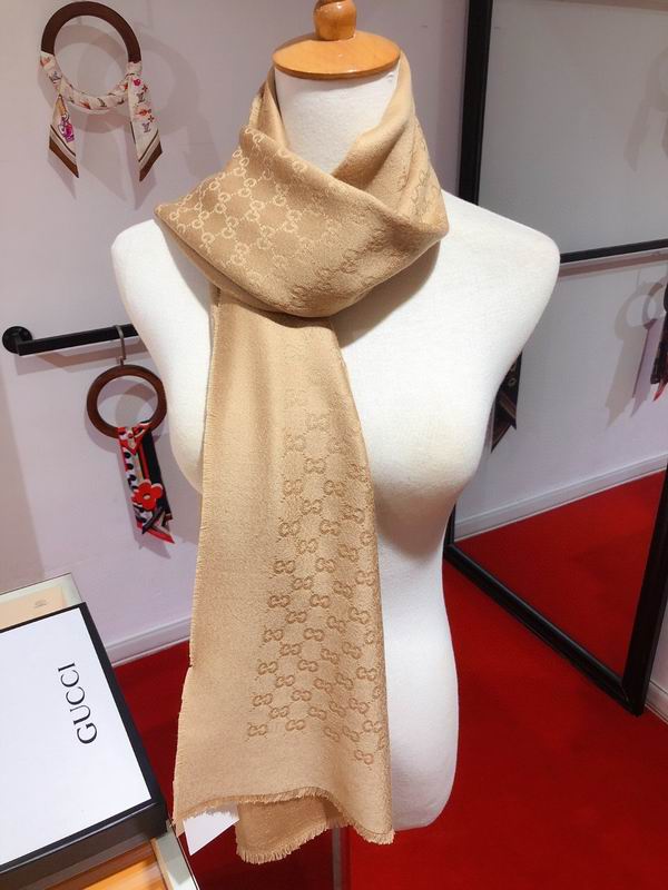 Gucci Scarf 38X180cm 100%羊绒 E13 (3)