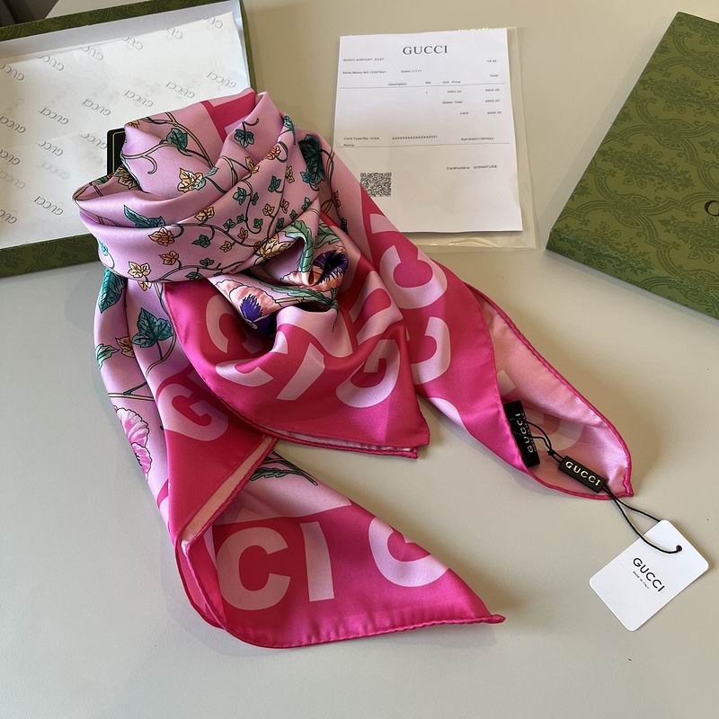 Gucci silk Scarf 90X90cm hm (3)