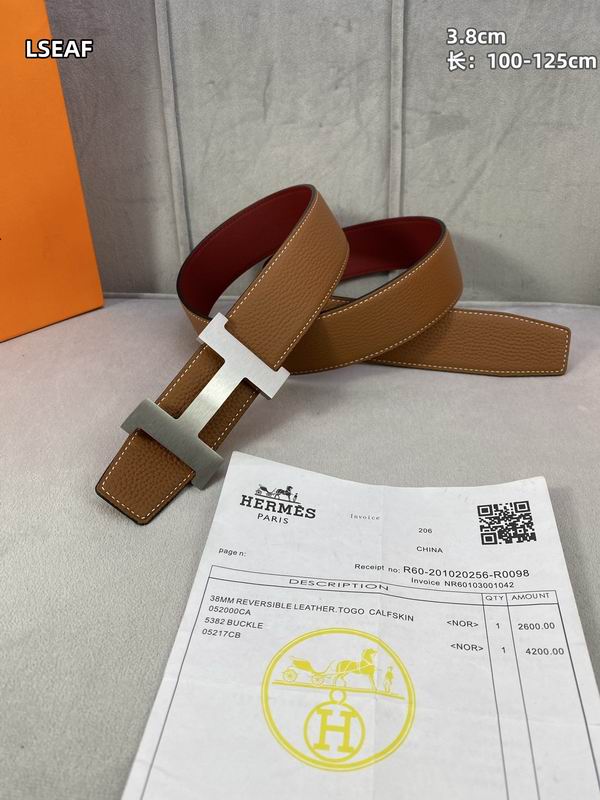 Hermes  belt 38mmX100-125cm 8L (33)