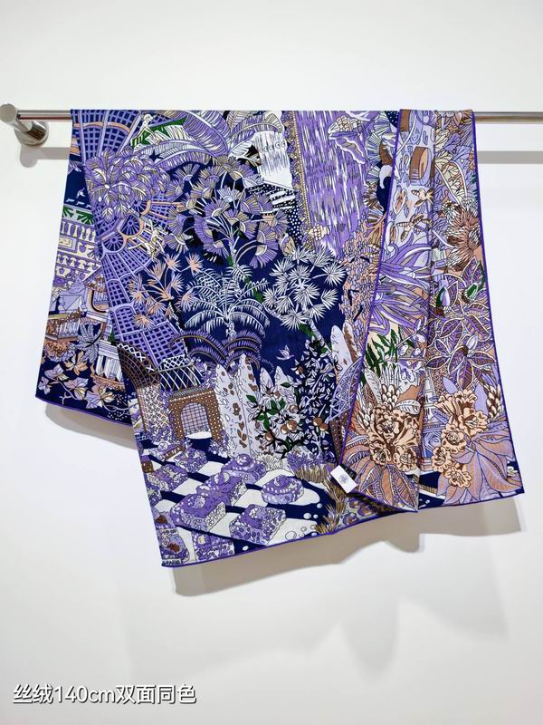 Hermes 140X140cm 70%羊绒30%真丝 E28 (10)
