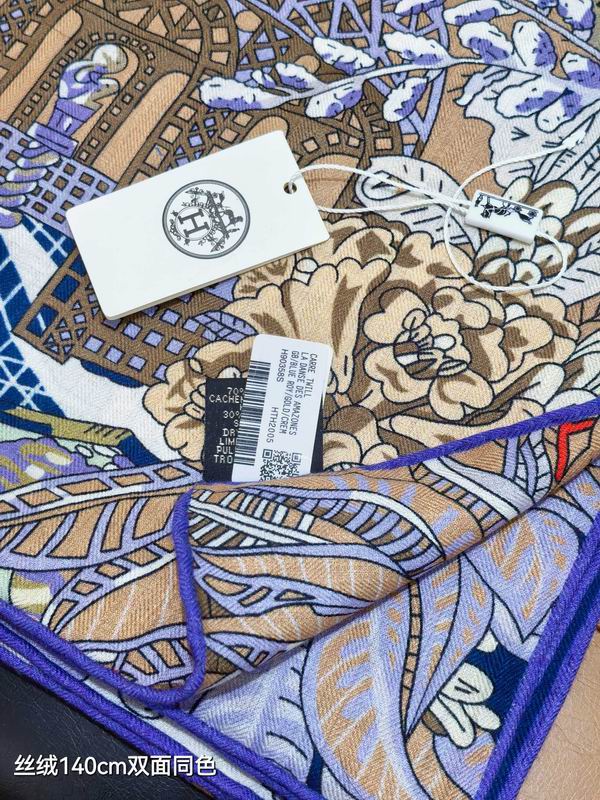 Hermes 140X140cm 70%羊绒30%真丝 E28 (11)