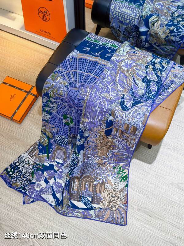 Hermes 140X140cm 70%羊绒30%真丝 E28 (12)