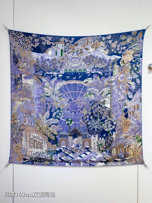 Hermes 140X140cm 70%羊绒30%真丝 E28 (14)
