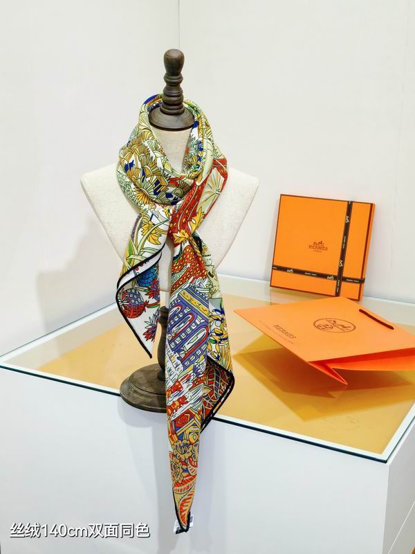 Hermes 140X140cm 70%羊绒30%真丝 E28 (16)