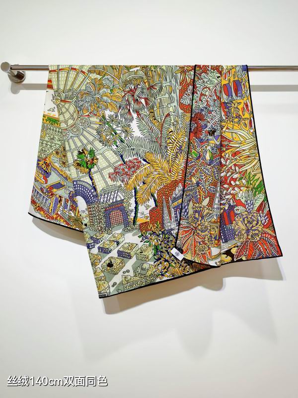 Hermes 140X140cm 70%羊绒30%真丝 E28 (17)