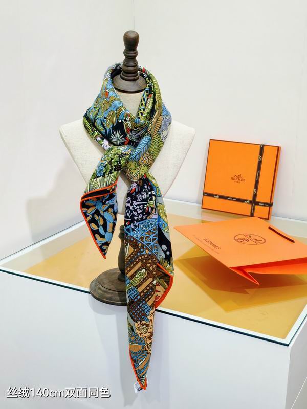 Hermes 140X140cm 70%羊绒30%真丝 E28 (2)