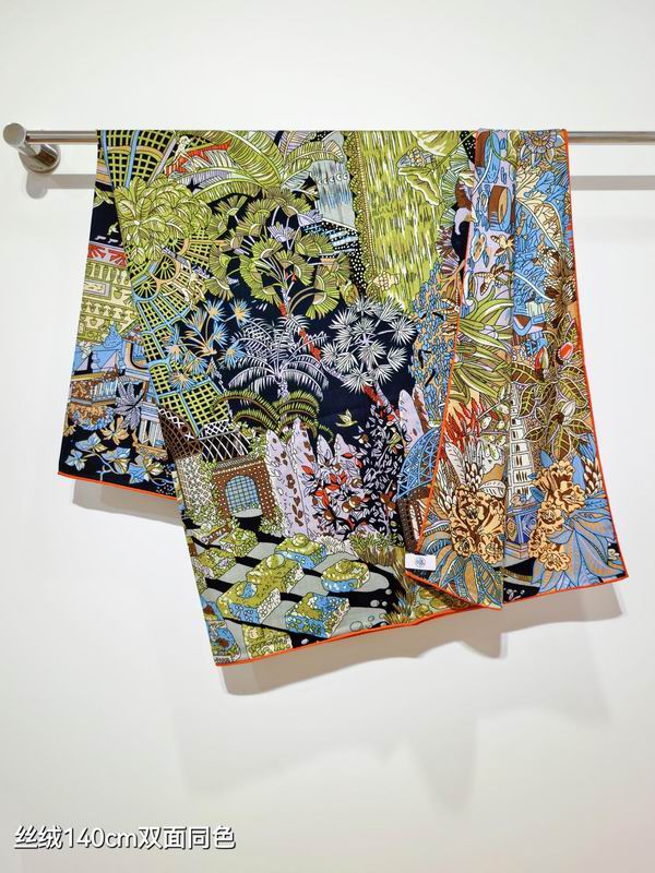 Hermes 140X140cm 70%羊绒30%真丝 E28 (3)