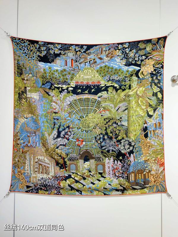 Hermes 140X140cm 70%羊绒30%真丝 E28 (7)