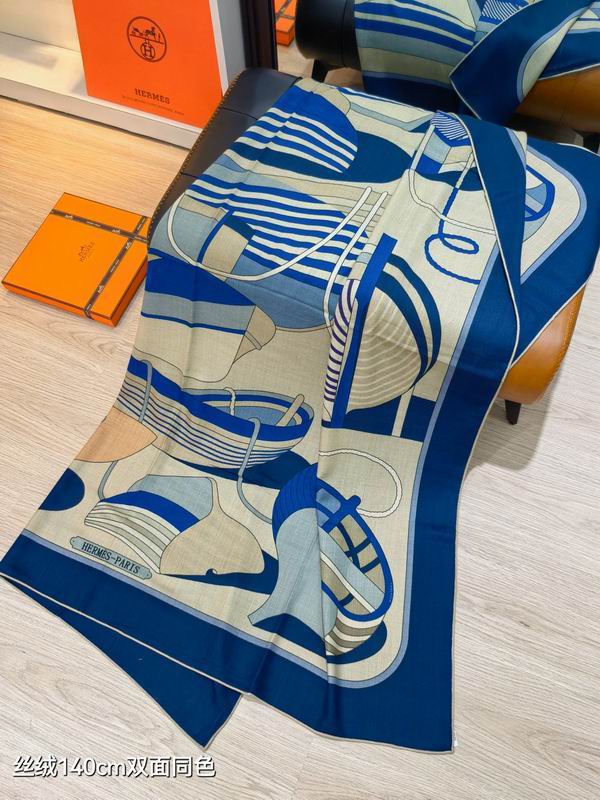 Hermes 140X140cm 70%羊绒30%真丝 E35 (14)
