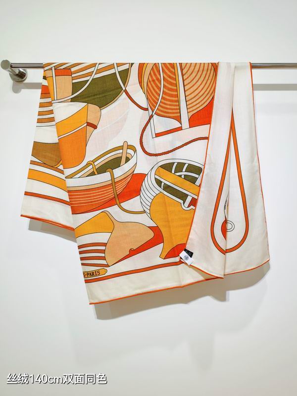 Hermes 140X140cm 70%羊绒30%真丝 E35 (3)