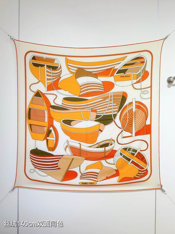 Hermes 140X140cm 70%羊绒30%真丝 E35 (7)