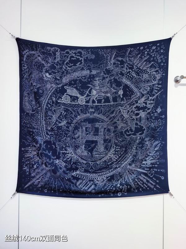 Hermes Scarf 140X140cm 70%羊绒30%真丝 E21 (24)