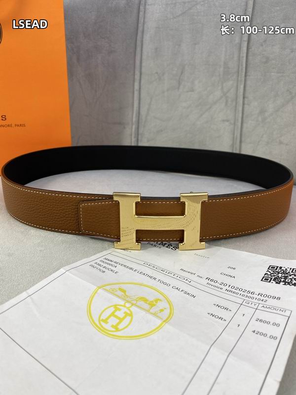 Hermes belt 38mmX100-125cm 8L (8)