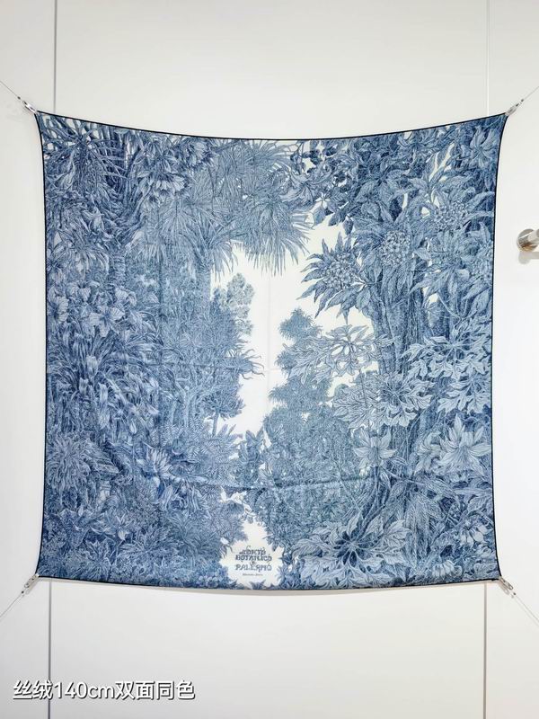 Hermes scarf 140X140cm 70%羊绒30%真丝  E06 (21)