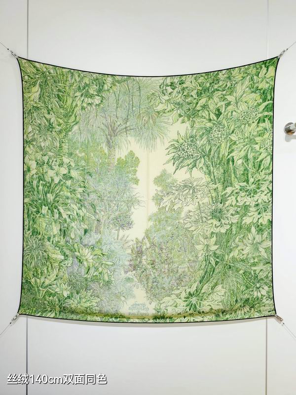 Hermes scarf 140X140cm 70%羊绒30%真丝  E06 (28)