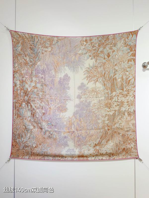 Hermes scarf 140X140cm 70%羊绒30%真丝  E06 (35)