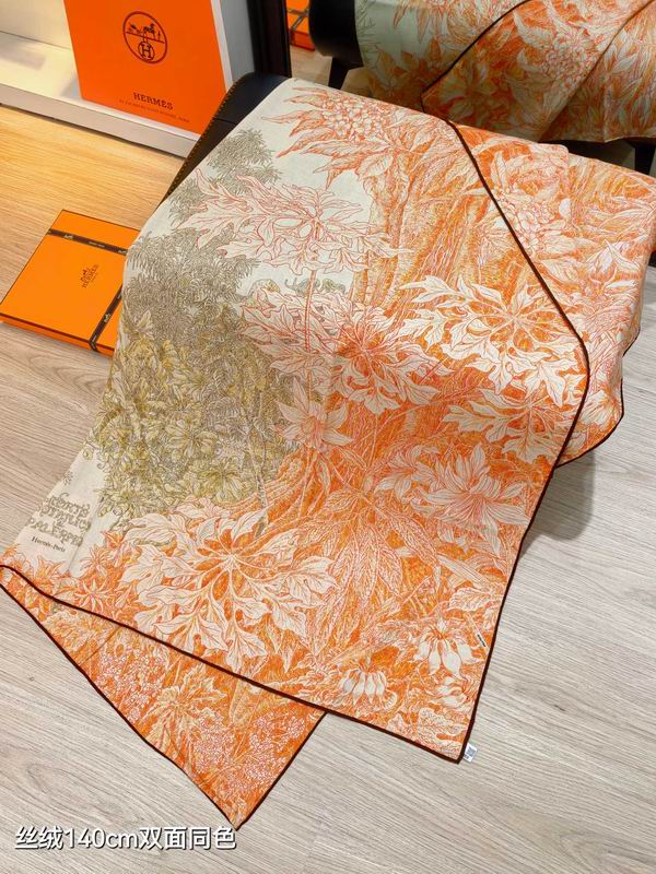 Hermes scarf 140X140cm 70%羊绒30%真丝  E06 (5)