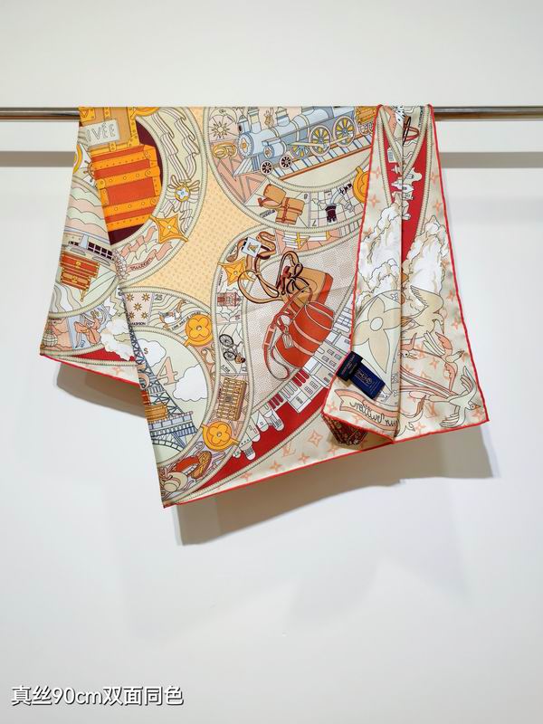 Hermes silk Scarf 90X90cm E08 (14)