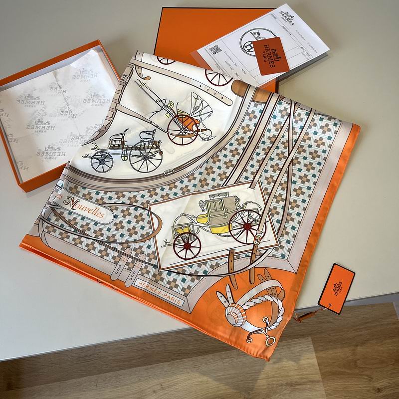 Hermes silk Scarf 90X90cm hm (50)