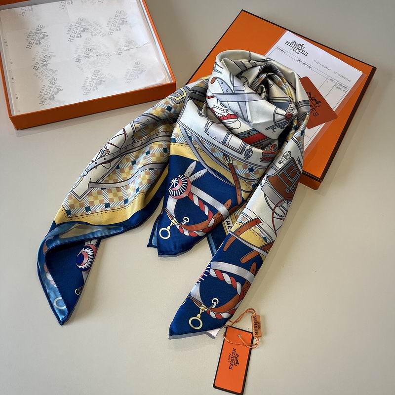 Hermes silk Scarf 90X90cm hm (54)