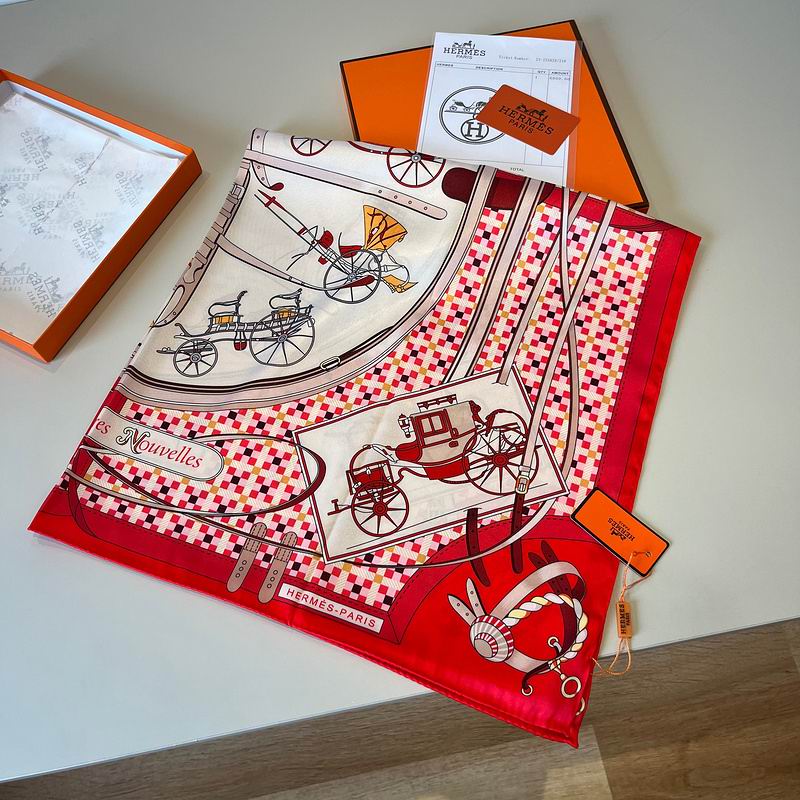 Hermes silk Scarf 90X90cm hm (56)