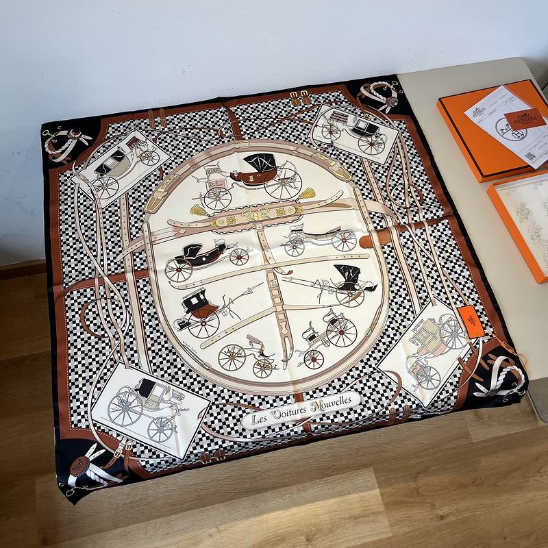 Hermes silk Scarf 90X90cm hm (61)