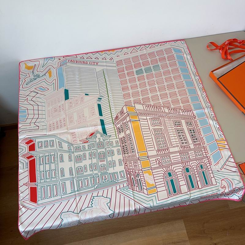Hermes silk Scarf 90X90cm hm (68)