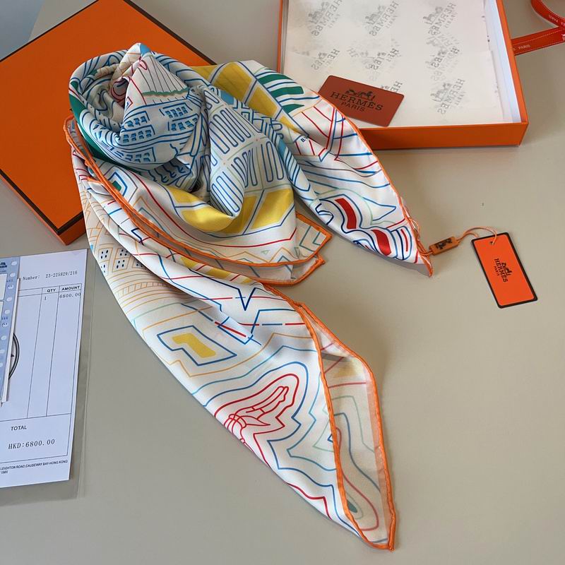 Hermes silk Scarf 90X90cm hm (70)