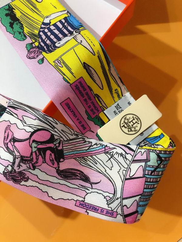 Hermes silk ribbon 5X86cm E14 (15)