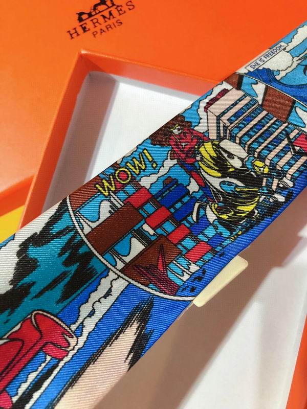 Hermes silk ribbon 5X86cm E14 (23)