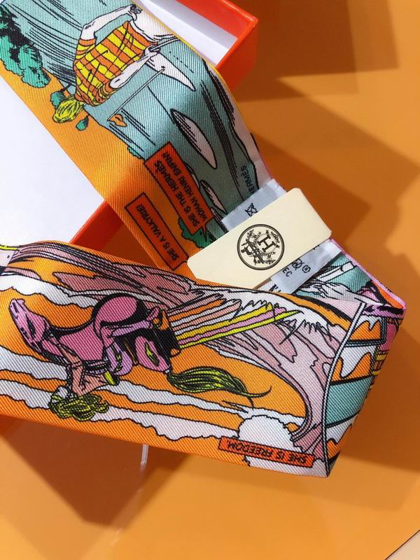 Hermes silk ribbon 5X86cm E14 (6)