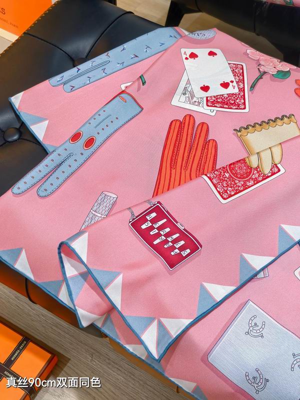 Hermes silk scarf 90X90cm E47 (25)