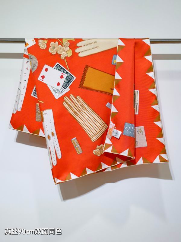 Hermes silk scarf 90X90cm E47 (33)