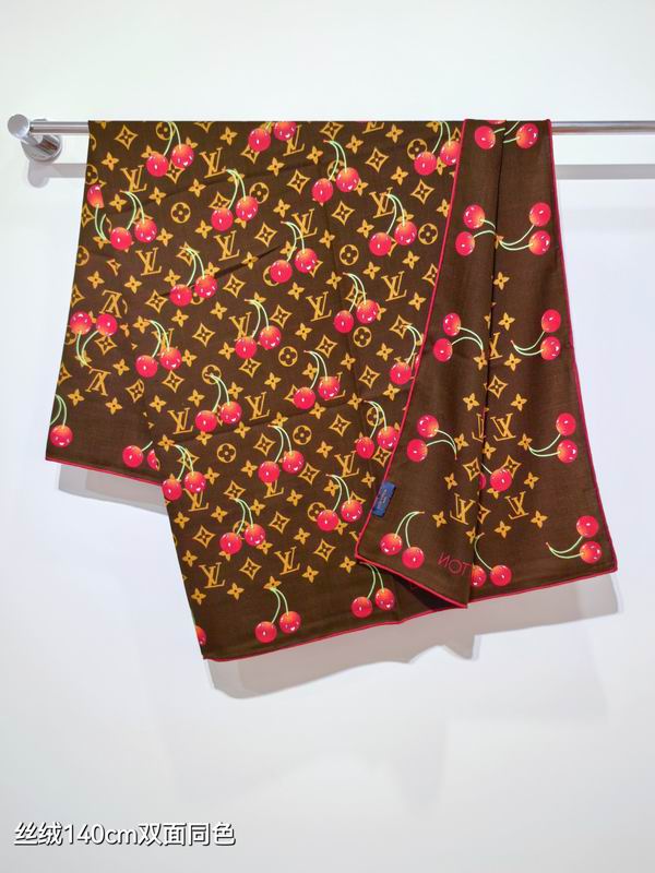 LV Scarf 140X140cm 70%羊绒30%真丝  E12 (23)