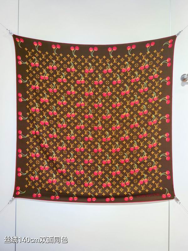 LV Scarf 140X140cm 70%羊绒30%真丝  E12 (28)