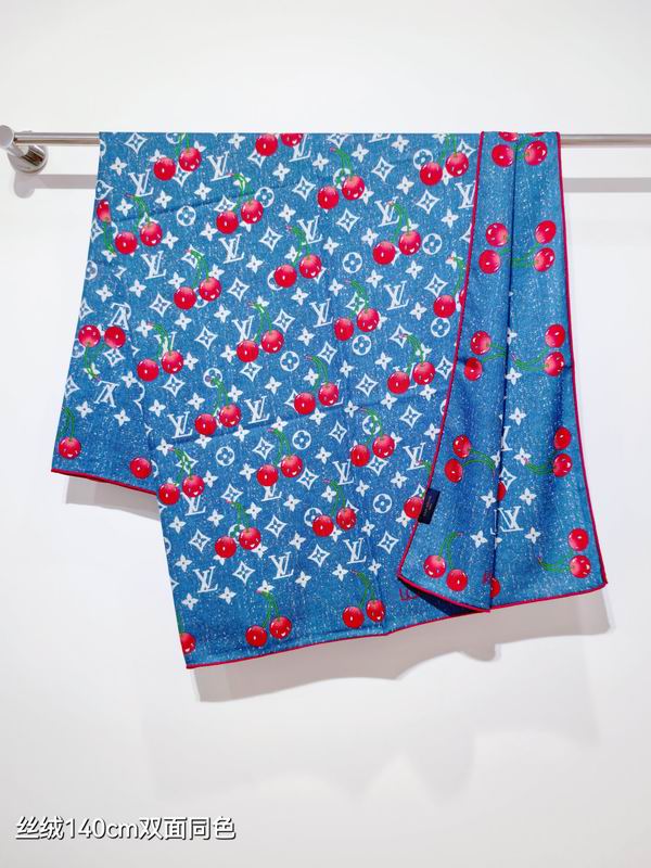 LV Scarf 140X140cm 70%羊绒30%真丝  E12 (3)