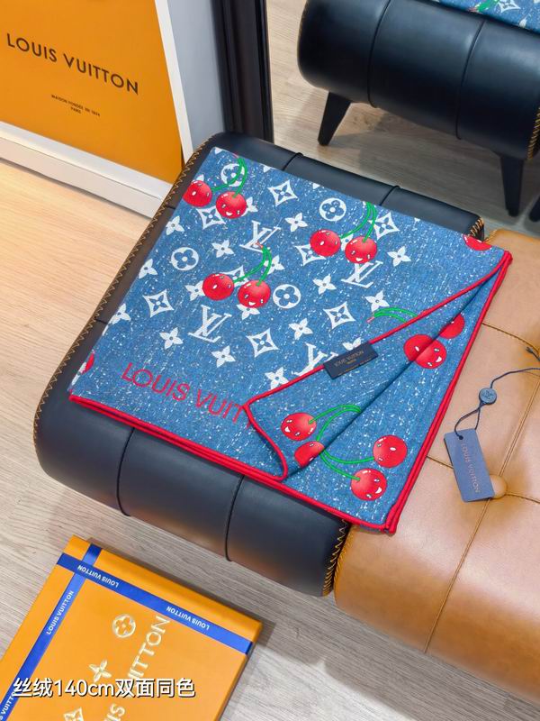 LV Scarf 140X140cm 70%羊绒30%真丝  E12 (7)