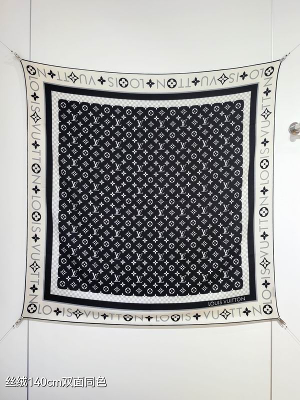 LV Scarf 140X140cm 70%羊绒30%真丝 E08 (7)