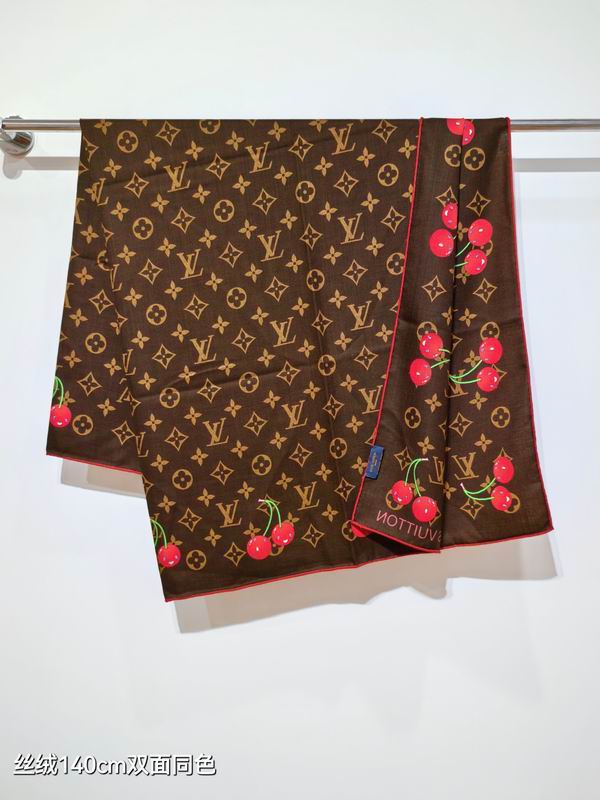LV Scarf 140X140cm 70%羊绒30%真丝 E42 (11)