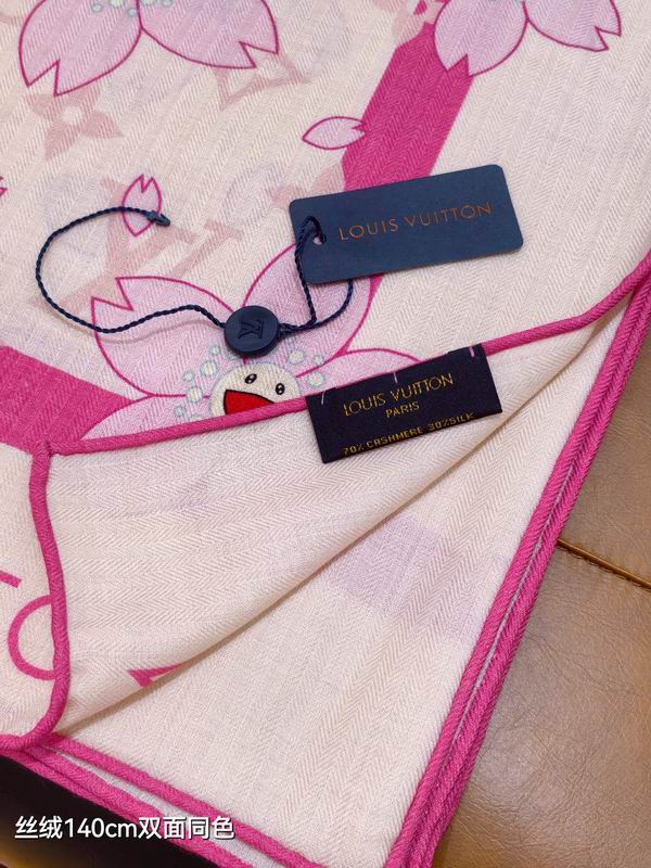 LV Scarf 140X140cm 70%羊绒30%真丝 E43 (12)