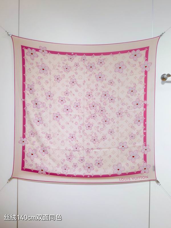 LV Scarf 140X140cm 70%羊绒30%真丝 E43 (16)