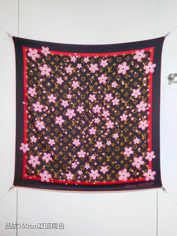 LV Scarf 140X140cm 70%羊绒30%真丝 E43 (5)