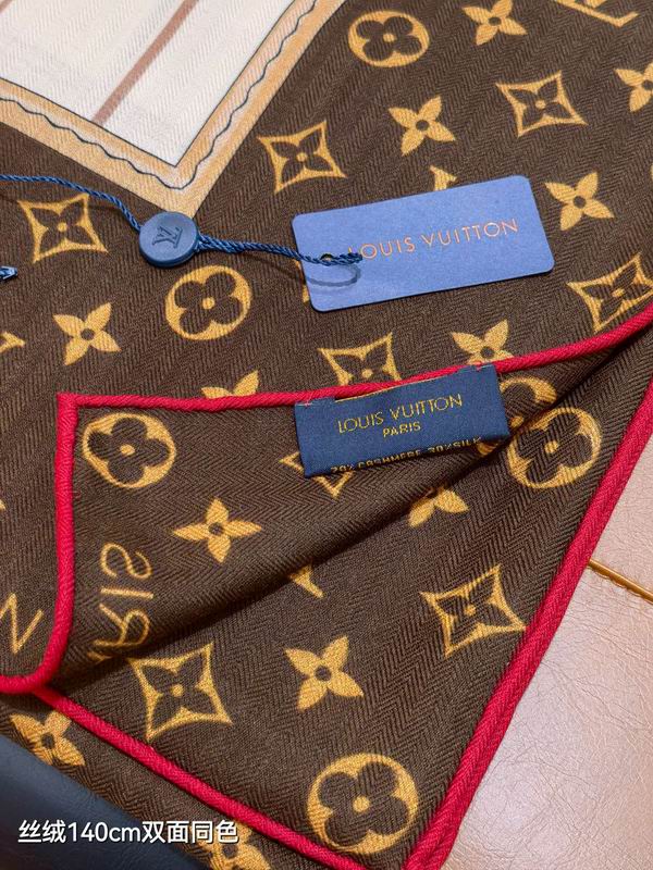 LV scarf 140X140cm 70%羊绒30%真丝 E15 (4)