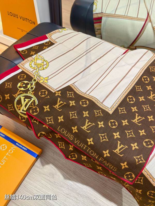 LV scarf 140X140cm 70%羊绒30%真丝 E15 (5)