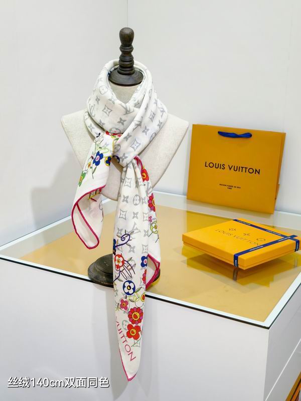 LV scarf 140X140cm 70%羊绒30%真丝 E48 (18)
