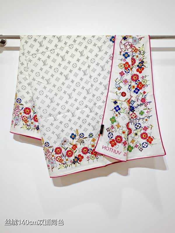 LV scarf 140X140cm 70%羊绒30%真丝 E48 (19)