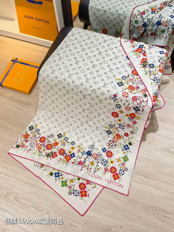 LV scarf 140X140cm 70%羊绒30%真丝 E48 (22)