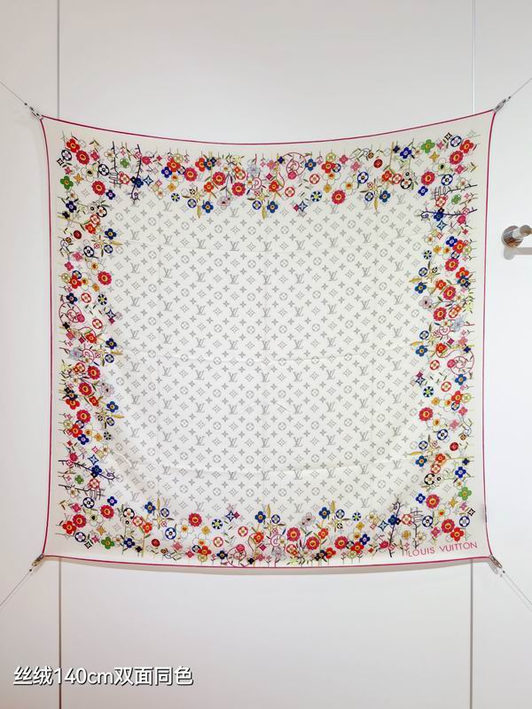 LV scarf 140X140cm 70%羊绒30%真丝 E48 (24)