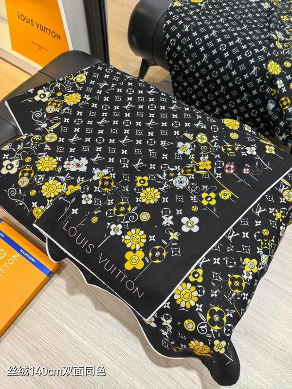 LV scarf 140X140cm 70%羊绒30%真丝 E48 (5)